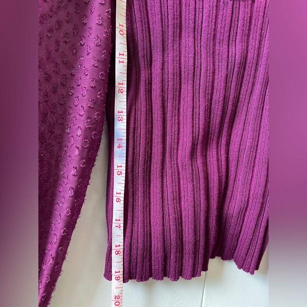 NWT Anthropologie Plum/Purple Long sleeve  Sweater - Picture 11 of 14